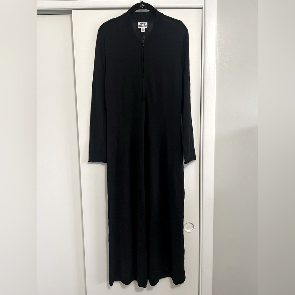 Future Collective- Women's Long Sleeve Sweater Maxi Dress